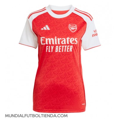Camiseta Arsenal Gabriel Magalhaes #6 Primera Equipación Replica 2025-26 para mujer mangas cortas Camiseta Arsenal Gabriel Magalhaes #6 Primera Equipación Replica 2025-26 para mujer mangas cortas
